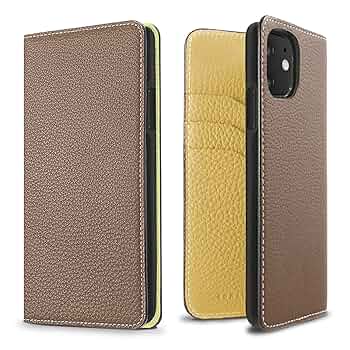 【新品同様】　ボナベンチュラ　スマホケース　iPhone11 手帳型　シボ革 Amazon.co.jp: 【ボナベンチュラ】 ダイアリーケース [iPhone 11